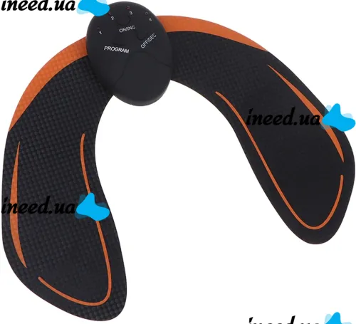 Миостимулятор для ягодиц и бедер EMS Hips Trainer вибрационный импульсный тренажер от целлюлита, массажер для тренировки упругости мышц с пультом