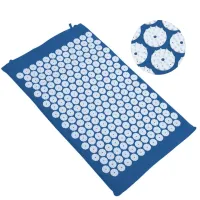 Ортопедический акупунктурный массажный коврик Acupressure Mat для спины, головы, шеи, ног, стоп, аппликатор Кузнецова для игольчатого массажа тела