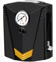 Автомобильный проводной компрессор Tracer RES-02ML 12V 150PSI для подкачки шин с фонариком от прикуривателя, Автокомпрессор насос CZK-3634 для машины