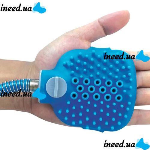 Щетка-душ на ладонь для купания крупных собак Pet Bathing Tool со шлангом Pet washer, Силиконовая массажная перчатка для мойки домашних животных