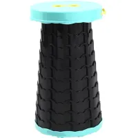 Складной туристический стул Telescopic stool 47 см раскладной телескопический табурет с ручкой, садовый пластиковый стульчик для кемпинга и пикника