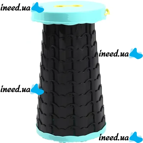 Складной туристический стул Telescopic stool 47 см раскладной телескопический табурет с ручкой, садовый пластиковый стульчик для кемпинга и пикника