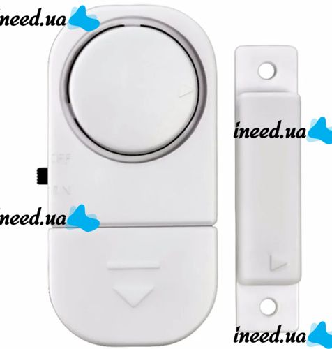 Беспроводная дверная и оконная сигнализация Door/Window Entry Alarm RL-9805, Звуковая с датчиком вибрации и звуком 90 дБ RL9805 на батарейках