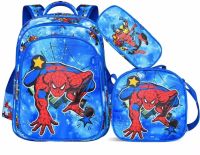 School Set Backpack, Bag and Pencil Case Fashion Spider Man NA-6 for Boys, Children's Bag Set Spider Man 3 in 1 School Bag for Children