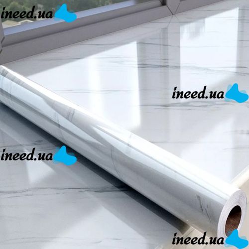 Self-adhesive Kitchen film 3m x 60cm Supretto WM-360 white marble, waterproof, vinyl for kitchen surfaces, walls, stoves, furniture