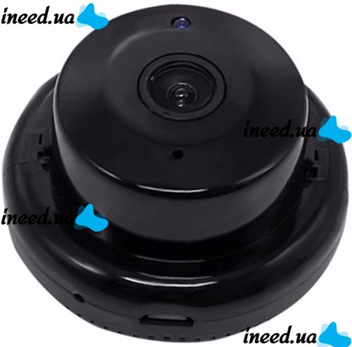 Беспроводная мини WI-FI IP камера видеонаблюдения H015 с датчиком движения и ночным видением, Видеокамера H-015 WIFI с креплением на стену Черная