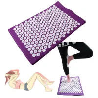 Ортопедический акупунктурный массажный коврик Acupressure Mat для спины, головы, шеи, ног, стоп, аппликатор Кузнецова для игольчатого массажа тела
