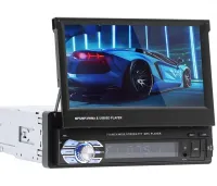 Автомагнитола с выдвижным экраном 7" Bluetooth Car Stereo SWM 9601G Магнитола 1DIN в машину MP5 FM/AM с монитором и камерой заднего вида 9612G