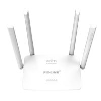 Wireless Wi-Fi Router 300 Mbps Pix-link Router LV-WR08, WIFI Router up to 300 Mb/s with 4 External Antennas and 4 ports White
