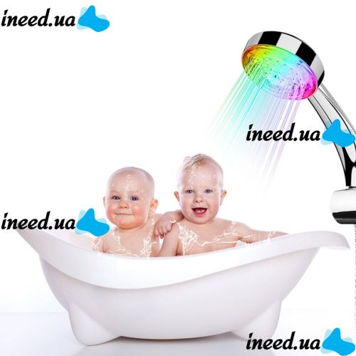 Світлодіодна насадка для душу LED Shower Bradex душова лійка з підсвічуванням для води 4 колірні режими датчик температури душова гарнітура, що світиться