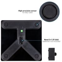 Электронные напольные фитнес весы Digital A-8003 Black до 180 кг c Bluetooth и приложением на телефон, Черные умные смарт весы с Led дисплеем