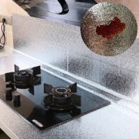 Самоклеящаяся кухонная фольга 5м х 60см Supretto SF-560, водонепроницаемая фольга-стикер для защиты кухни, кухонных поверхностей стен и плиты от жира