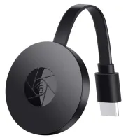 Беспроводной Wi-Fi HDMI приемник адаптер Chromecast MiraScreen G2 Мультимедийный медиаплеер со встроенным WIFI модулем с телефона на телевизор Черный