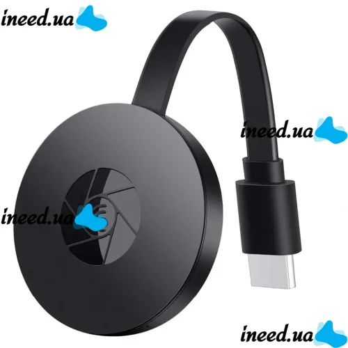 Беспроводной Wi-Fi HDMI приемник адаптер Chromecast MiraScreen G2 Мультимедийный медиаплеер со встроенным WIFI модулем с телефона на телевизор Черный