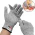 Protective gloves, Cut Resistant Gloves, Heavy-duty gloves with protection against cuts and punctures, Gloves for hand protection Gray