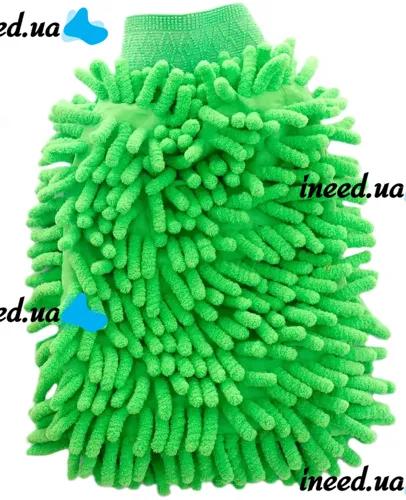 Двухсторонняя рукавичка перчатка Microfibre Super Mitt SB-8605 для мытья машины и уборки пыли, Униврсальная варежка из микрофибры для чистки авто