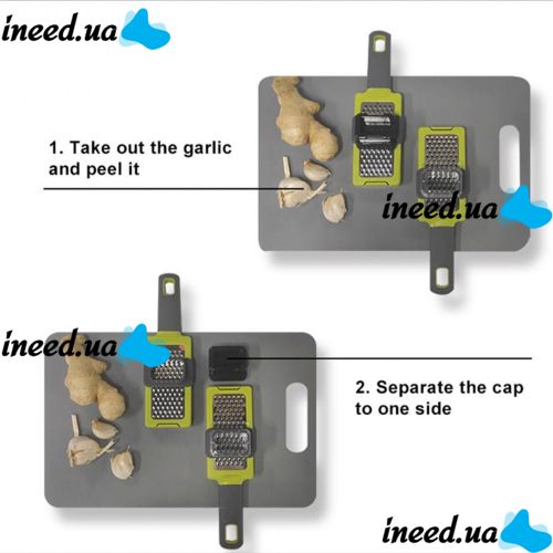 Ручная терка для чеснока Functional Kitchen Gardget, Ручной кухонный измельчитель, чесночница, измельчитель-терка, давилка, прес, сыра шоколада