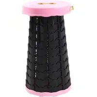 Складной туристический стул Telescopic stool 47 см раскладной телескопический табурет с ручкой, садовый пластиковый стульчик для кемпинга и пикника