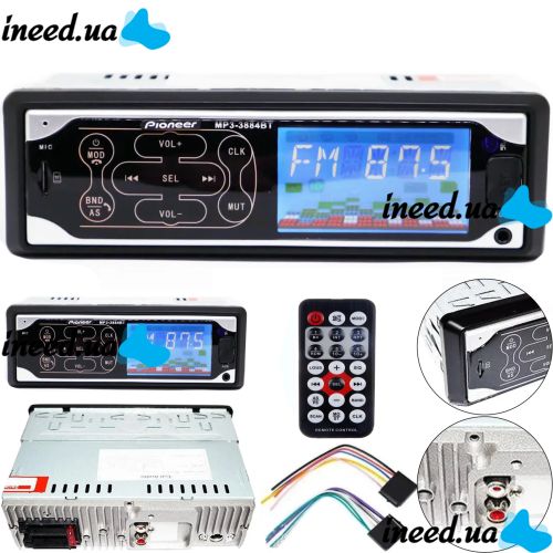 Автомобильная магнитола ISO Pioneer MP3-3884 автомагнитола с сенсорными кнопками