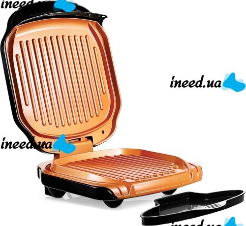 Электрический гриль Gotham Steel Electric Grill контактный прижимной электрогриль для мяса и овощей RAF R522 бутербродница с антипригарным покрытием