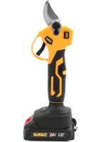 Аккумуляторный секатор DeWalt DCMPP540P1 24V 5AH с 2 аккумуляторам для обрезки веток и деревьев, Беспроводной электросекатор ножницы Деволт в кейсе