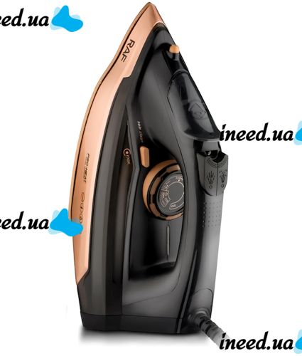 Iron with steam generator RAF R.1305 2600W 300 ml steam iron with ceramic soleplate and vertical steaming on a stand for ironing clothes