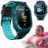 Наручні розумні дитячі смарт годинник Smart Watch X17 400 мА / год з сім-картою, GPS відеодзвінком і ліхтариком водонепроникні IP67 для дітей Зелений
