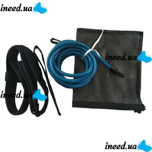 Регулируемый поясной ремень для тренировок плавания Swimming Training Belt в бассейне, Тренировочные резинки для обучения плаванию взрослых и детей