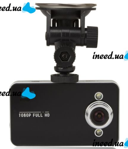 Car DVR DVR K6000 Full HD Vehicle Blackbox DVR 1080p, DVR 6000 FullHD, Car DVR 2.4 inch Screen in Car Interior Black