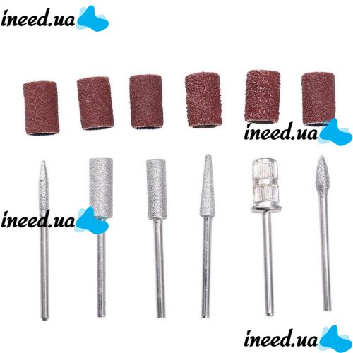 Bucos Nail Drill ZS-100 Handheld Polisher (20,000 rpm) for Professional Manicures and Pedicures—6-in-1 Polishing Handpiece, + Bit Set—Pink