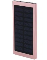 Портативное зарядное батарея Power Bank Solar Water Cube 20000 mAh с солнечной панелью, Внешний аккумулятор повербанк USB 2,1А 20000мАч с фонариком