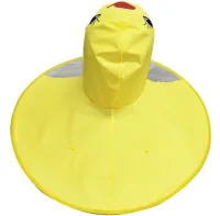 Детский непроникаемый дождевик зонтик Baby Rain Coat YM501 Утка Ветрозащитное пончо плащ для защиты от ветра и дождя для детей уточка Желтый