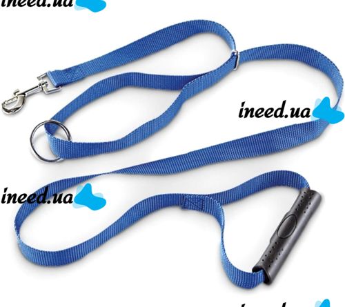 Поводок шлейка для собак The Instant Trainer Leash 1.80 м нейлоновый шлей для больших собак более 30 кг, усиленный ремешок для ошейника