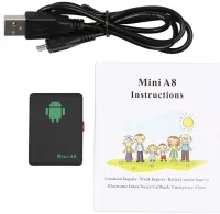 Автомобильный GPS трекер Mini A8 GPRS GSM локатор, Устройство GPS-трекер для отслеживания автомобиля в реальном времени с кнопкой SOS с сетью 2G А8