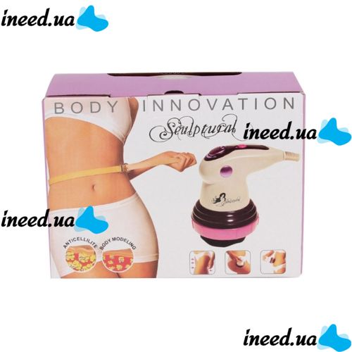 Anti-cellulite infrared massager Sculptural Body Innovation Whole body vibromassager with infrared heating, lifting effect 4 attachments