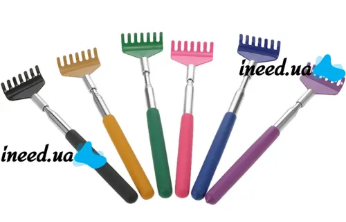 Telescopic Folding Scraper Yeipis Tickle grab XL-740 20-68 cm for back, Massage Folding Carding Brush for 5 sections for massage and Itching Relief