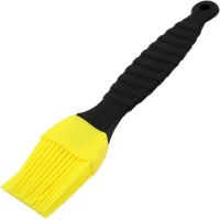 Набор кондитерских силиконовых кистей Better Brush из 3 штук с пластиковой ручкой для смазывания еды, выпечки, кулинарные кисточки для кухни Желтые