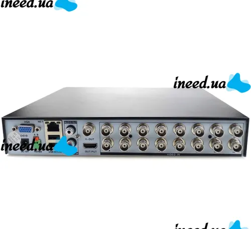 Проводной видеорегистратор DVR UKC CAD 1216 AHD 16 канальный, Сетевой IP Регистратор на 16 камер для видеонаблюдения и управления камерами Черный