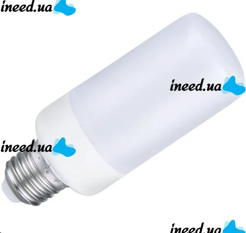 Светодиодная декоративная лампочка LED Flame Light E27 9W с RGB эффектом пламени в форме кукурузы в патрон Цветная лампа 2200K с имитацией огня