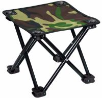 Туристическая складная табуретка Stool Folding Table ZDY01 до 130 кг с чехлом, Раскладной стул 28x28x24 см для рыбалки и пикника Камуфляжный