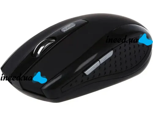 Беспроводная оптическая мышка Jedel W550 Black 1000 DPI игровая для компьютера и ноутбука 2.4GHZ на батарейке, Геймерская USB мышь 98127 Черная