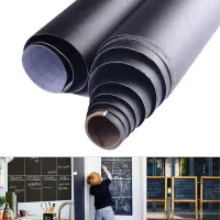Настенная пленка для рисования мелом Black Board Sticker GS-0668 200x60 см + 5 мелков, Самоклеящаяся детская художественная наклейка на стену 