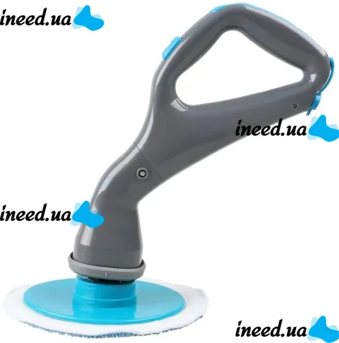 Беспроводная щетка для уборки Hurricane Muscle Scrubber 4 насадкия, Аккумуляторная чистящая щётка от USB с насадками для чистки поверхностей Серая