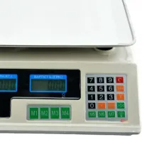 Торговые электронные весы Domotec MS-228 до 50 кг 6V точность деления 5гр, Настольные весы Домотек для торговли от сети от аккумулятора