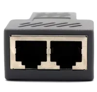 Одноканальный пассивный двойной переходник удлинитель HDMI сигнала - 2xRJ45 адаптер Voltronic по UTP кабелю по двум витым парам до 30м 1080P Черный
