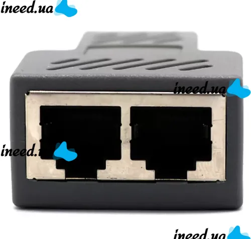 Одноканальный пассивный двойной переходник удлинитель HDMI сигнала - 2xRJ45 адаптер Voltronic по UTP кабелю по двум витым парам до 30м 1080P Черный