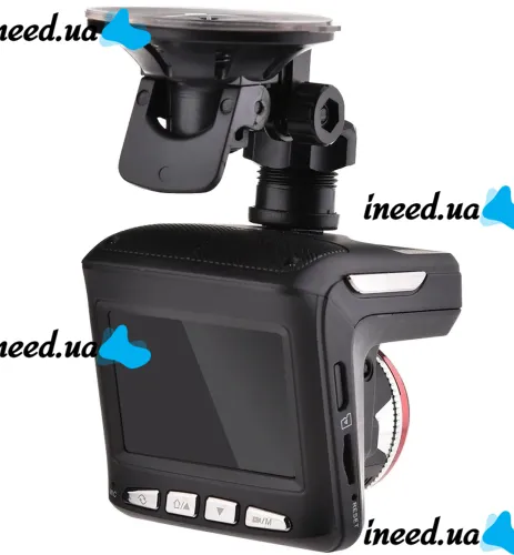 Автомобільний відеореєстратор DVR X7 GPS з антирадаром, Універсальний авторегістратор 1080p з детектором радара кут огляду 140 градусів Чорний