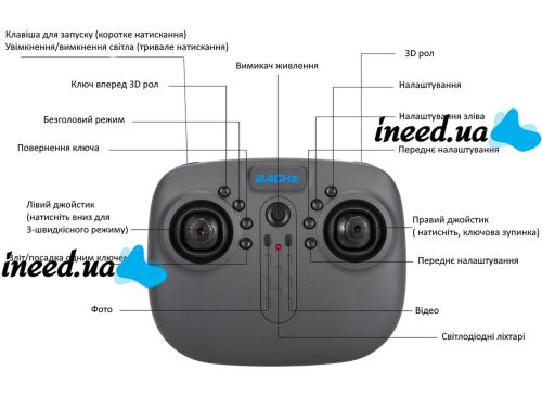 Складной аккумуляторный квадрокоптер RC Drone 8807 FPV c HD WiFi камерой барометром, четырех осевой дрон, коптер с функцией возврата CTW 8807W