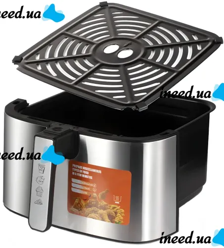 Аэрофритюрница мультипечь Bitek BT-5384 Air Fryer 12л 4600W безмаслянная фритюрница с LED дисплеем, таймером и регулировкой температуры 10 программ