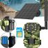Photo Trap for Hunting Owl Hunting ESCAM QF380 Solar 4G with Motion Sensor and Solar Panel Outdoor Camera with LTE Module Powered by 18650 Battery Camouflage